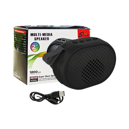 Sing-e Mini Portable Wireless Speaker ZQS2201 Black Sing-e Mini Portable Wireless Speaker ZQS2201 Black